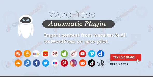 WordPress Automatic Plugin v3.136.0 | AI Content Generator and Auto Poster Plugin - Nulled