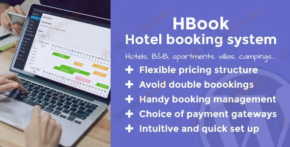 HBook v2.1.9 – Hotel Booking System – WordPress Plugin - UNTOUCHED