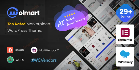 Wolmart v1.10.0 - Multi-Vendor Marketplace WooCommerce Theme