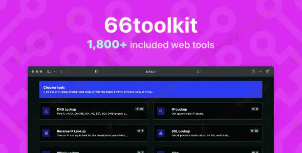66toolkit v39.0.0 - Ultimate Web Tools System (SAAS) - Nulled