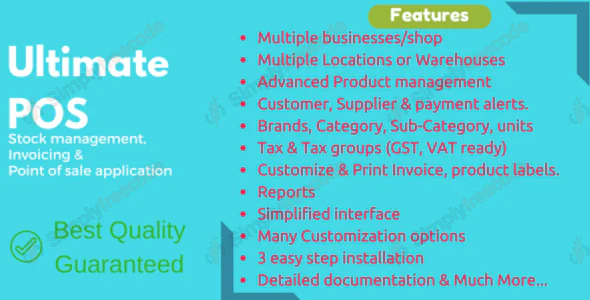 Ultimate POS v7.0 - Best ERP, Stock Management, Point of Sale & Invoicing application - nulled