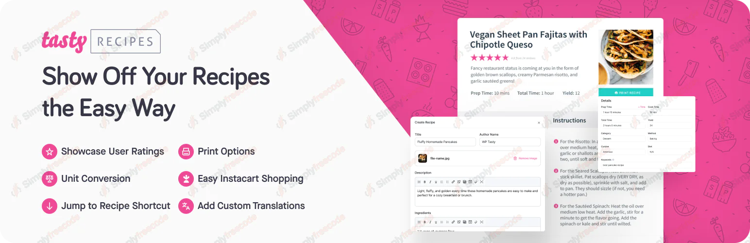 Tasty Recipes v4.0.4 - Recipe Plugin For Food Blogs