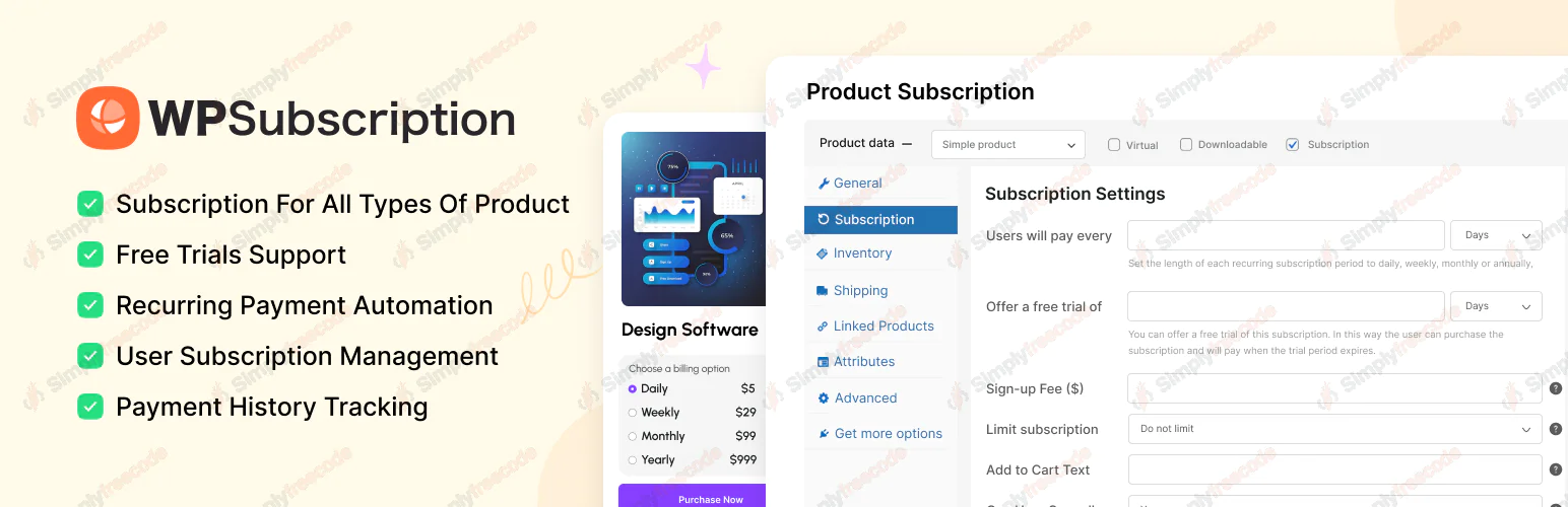 WPSubscription Pro 1.3.3