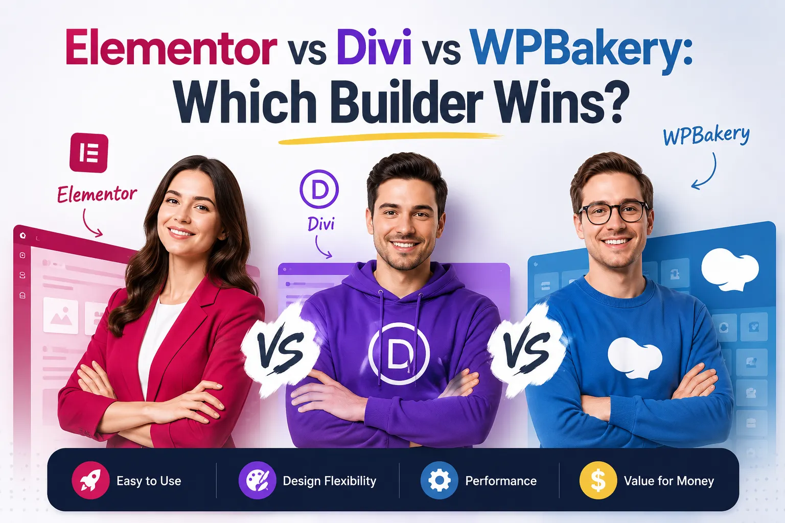 Elementor vs Divi vs WPBakery: Which Builder Wins in 2026