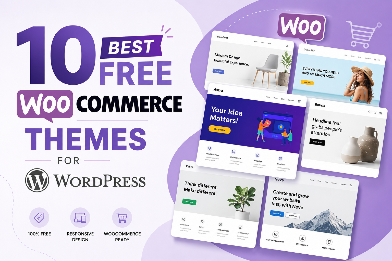 10 Best Free WooCommerce Themes for WordPress in 2026